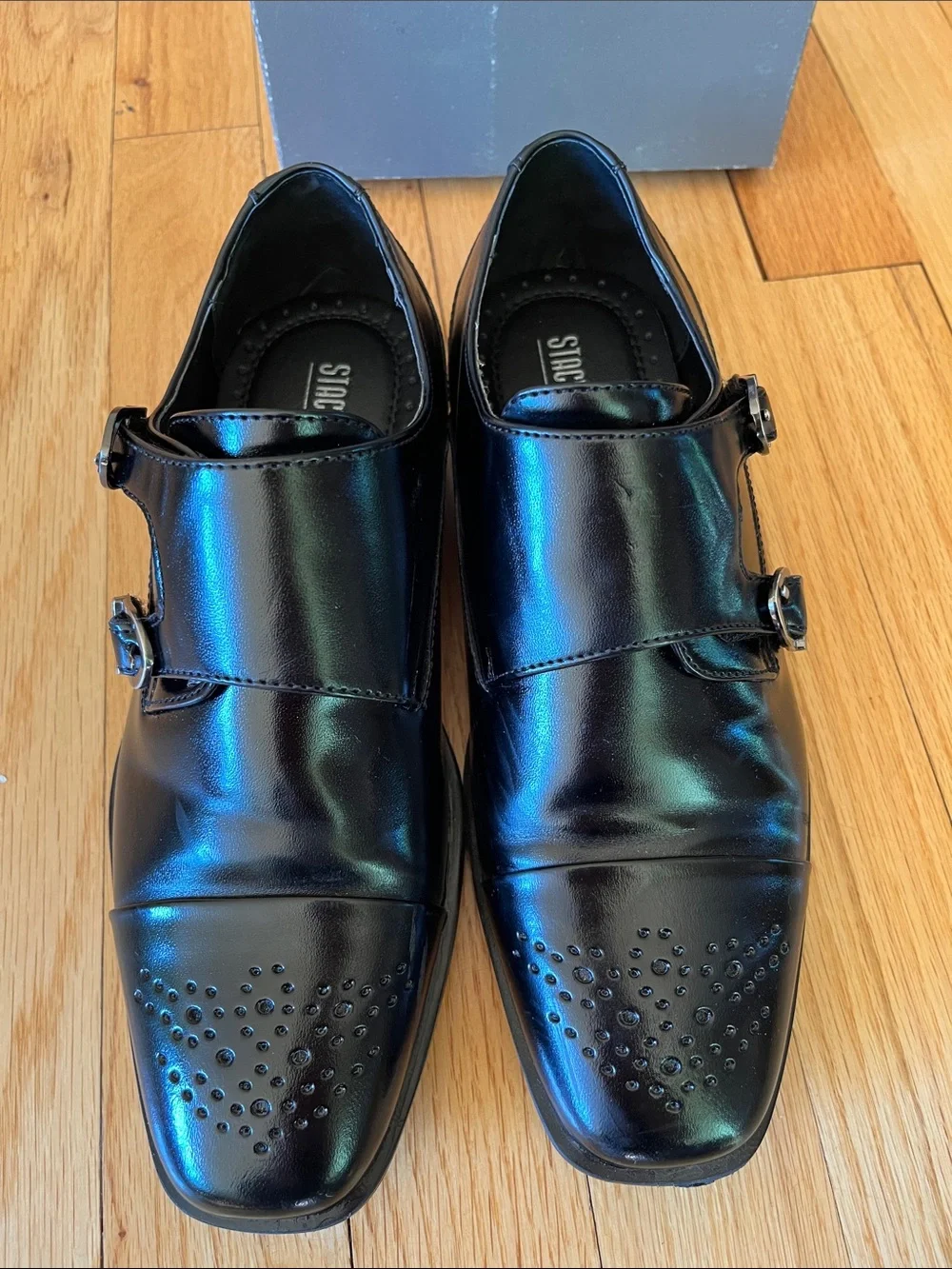 Stacy Adams polished black
